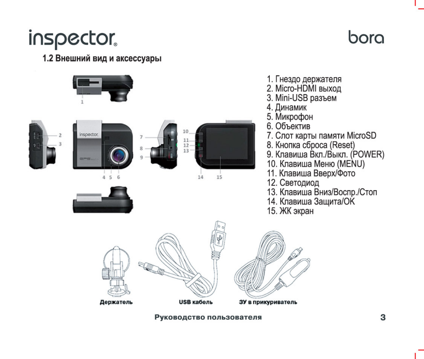 Видеорегистратор inspector via инструкция