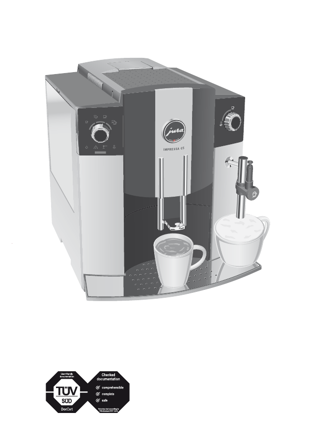 Инструкция по эксплуатации: Кофе-машина JURA IMPRESSA C5, IMPRESSA C5